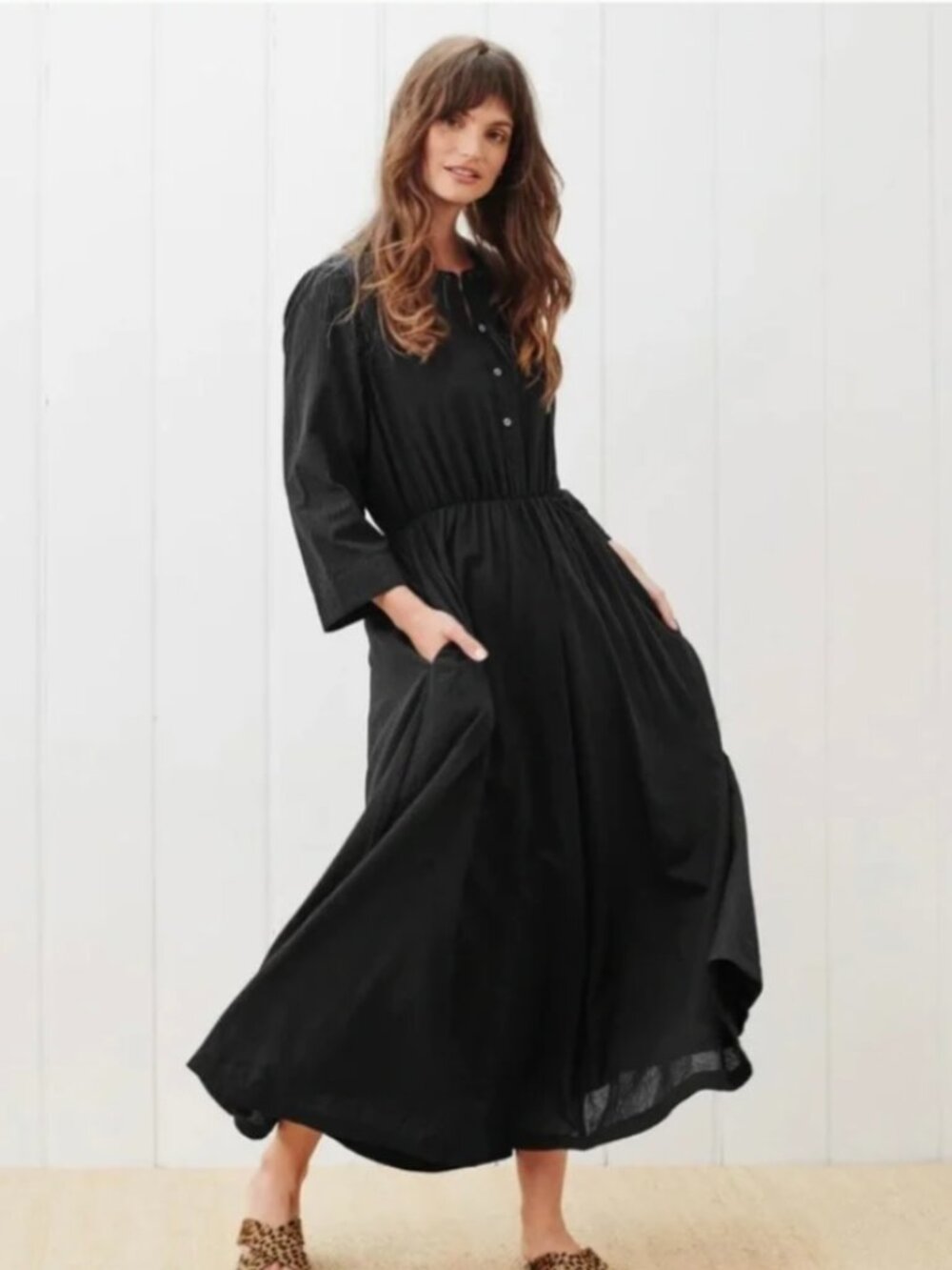 XS Jenni Kayne Seersucker Shirt Dress